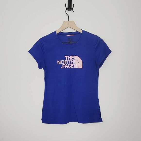 The North Face Tee in Blue with Orange Graphic - Picture 2 of 6
